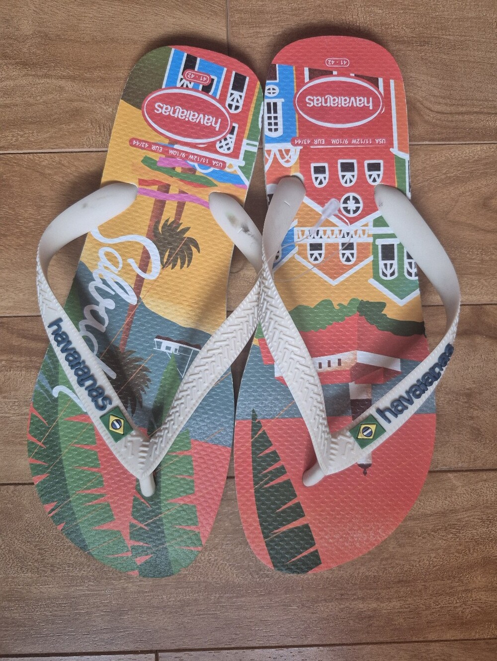 Unisex Havaianas Top Postcard Flip Flops New With Tags